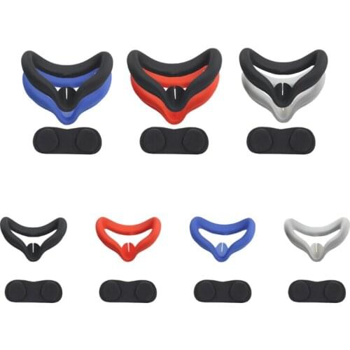 Soft Silicone Eye Mask Cover Pad For Oculus Quest 2 VR Glasses Unisex Light Blocking Face Eye Cover Anti-sweat Pad For Quest2