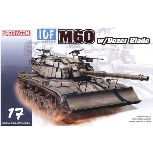 DRAGON 3582 1/35 IDF M60 w/Dozer Blade - Scale model Kit