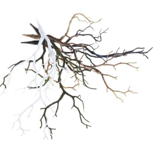 2021 New Wedding Decoration Peacock Coral Branches Plastic Artificial Plants Dried Tree