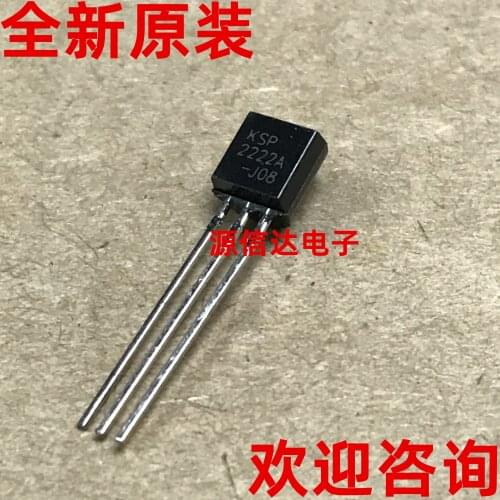 New imported 2N222A KSP2222A 0.6A/30V TO-92 NPN triode, original and available