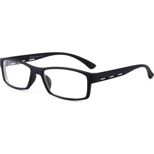 Eyesilove new acetate mens Reading Glasses Women small frame TR90 reading eyeglasses +100 +150 +200 +250 +300 +350 +400 black