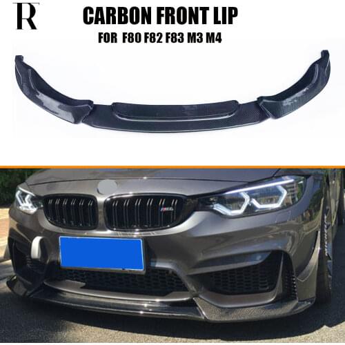 F80 F82 F83 M3 M4 Carbon Fiber VRS Style Front Lip for BMW F80 M3 Sedan F82 M4 Coupe F83 M4 Cabriolet 2012 - 2019