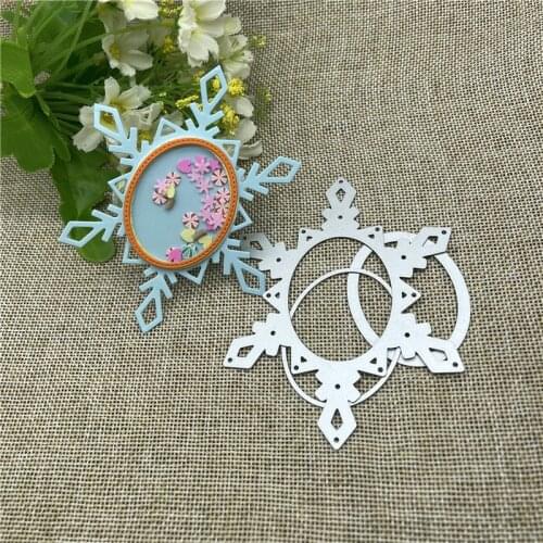 Christmas Snowflake Shaker Flower Cutting Dies Stencils For DIY Scrapbooking Decorative Embossing Handcraft Die Cutting Template