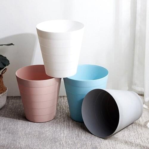 Nordic simple trash can simple appearance durable environmental protection material trash can Home Office Rubbish Garbage Cans