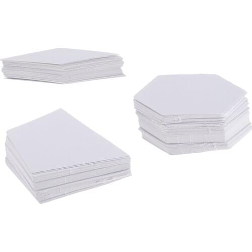 300Pcs Assorted White Paper Quilt Template Stencils for Quilting Embroidery Patchwork Craft