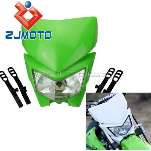 Universal Dirt Bike Motorcycle Headlamp Motocross Headlight Fairing For Kawasaki KLX450 KX KLR Dual Sport Headlight