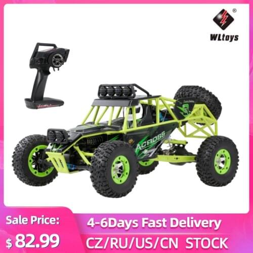 Wltoys 12428 1/12 RC Car 2.4G 4WD Electric Brushed Racing Crawler RTR High Speed RC Off-road Vehicle Car For Teenagers