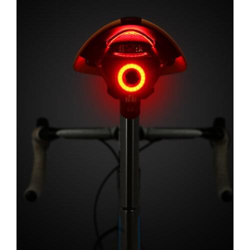 Gobc Smart Bicycle Rear Light Auto Start Stop Brake Sensing IPx5 Waterproof USB Charge Cycling Tail Taillight Bike LED Light