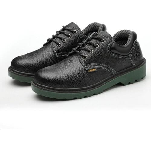 Safety Shoes Cap Steel Toe Safety Shoe Boots For Man Work Shoes Men Waterproof Size 12 Black Footwear Wear-resistant YXZ012