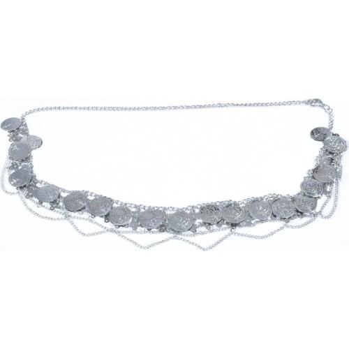 Big Coin Belly Dance Waist Chain for Women Tribal Belly Dance Costume Belt Dancing Accessories Waistband Egypt Nile Dance Belt 9