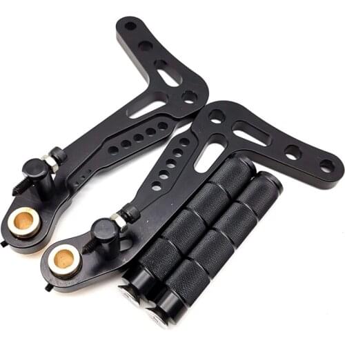 1 Pair Adjustable Racing For Go Kart Pedals Brake Accelerator Foot Pegs Footpegs