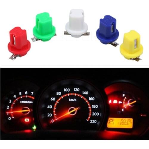 10pcs Car Auto LED B8.5 led smd Light Lamp White yellow red blue green DC12v Instrument Warning Indicator Signal Bulbs