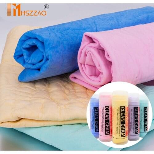 43x32 cm Car Wash PVA imitation deerskin towel Car Cleaning Drying Cloth Hemming Car Care Cloth Detailing Car Wash Towel