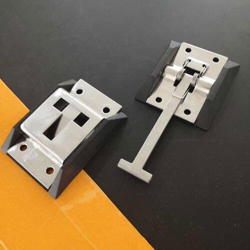 Accessories With Bracket T Shaped Buckle Positioning Truck Door Hook Stainless Steel Universal Polished Trailer Durable Fixing