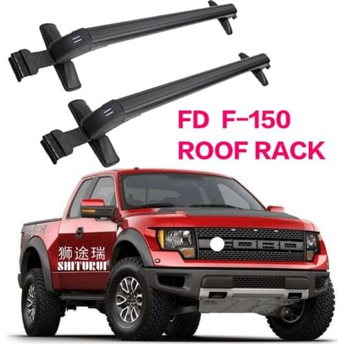 FOR FORD F-150 Pickup Heavy-duty Bars with Locking Aluminum Alloy with Luggage Box Bike Rack sport Roof Luggage Trunking