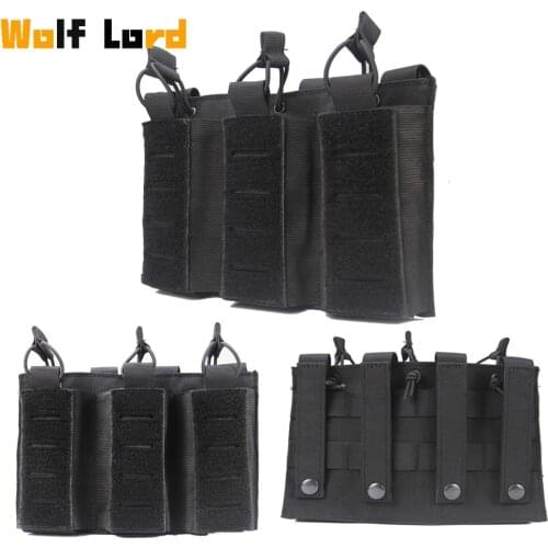 Elastic Tactical Magazine Pouch Molle Ar15 M4 5.56 7.62 9mm Fast Mag Airsoft Quick Release Mag TPR Holster Case Box Hunting Gear