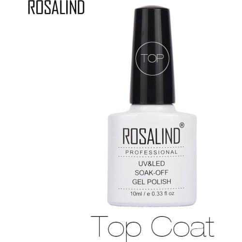 Rosalind Top Coat Nail Primer Gel varnish 10ml Soak Off Foundation Gel Varnish for Nails UV&LED Lamp Needed Gel Nail Polish