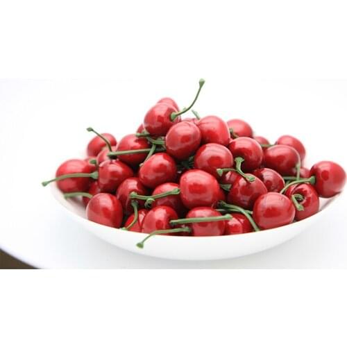 Toy Fruit And Vegetables Simulation Vegetable False Cherries Teaching Props Dining Room Decoration Finished Goods Plastic Food