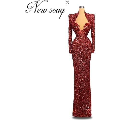 Illusion Dubai New Women Long Evening Prom Dresses Vestidos Custom Aibye African Party Gowns Plus Size Celebrity Dress Islamic