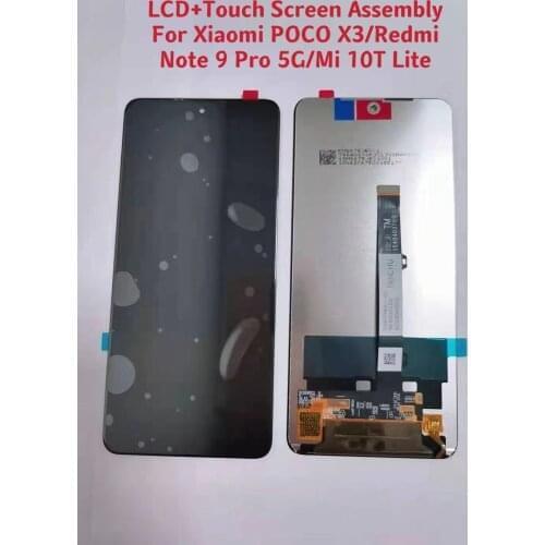 Wholesale 10 PCS/Lot Celular Display For Redmi Note 9 Pro 5G /Mi 10T Lite /POCO X3 LCD With Touch Screen Digitizer Assembly