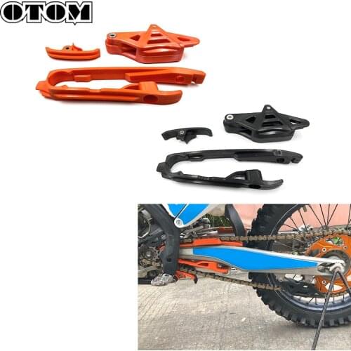 OTOM Motorcycle Flat Fork Rubber Chain Guide Frame Protection Card Chain Slider Swingarm Guard For KTM SX SXF XC XCF Motorbike