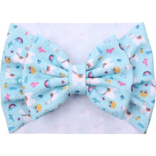 20Pcs/Lot,5 Inch Fashion Oversize Knot Hair Bows Headband Bullet Fabric Turban Girls Summer Hair Bands Headwrap Hair Accessories