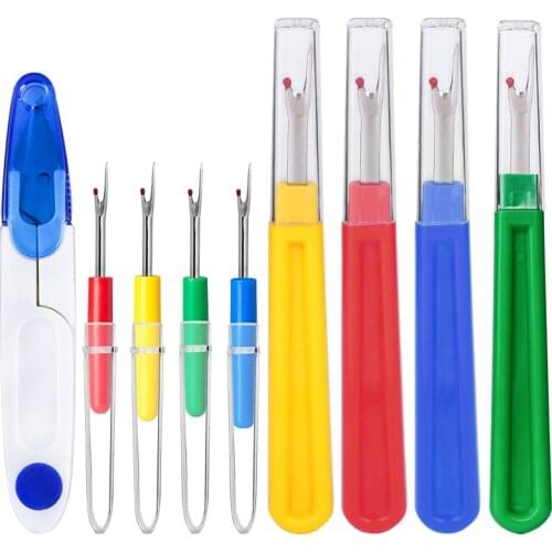 Imzay Sewing Seam Ripper Thread Seam Remover Stitch Unpicker Thread Cutter Tool with Trimming Scissors DIY Quilting Sewing Tools