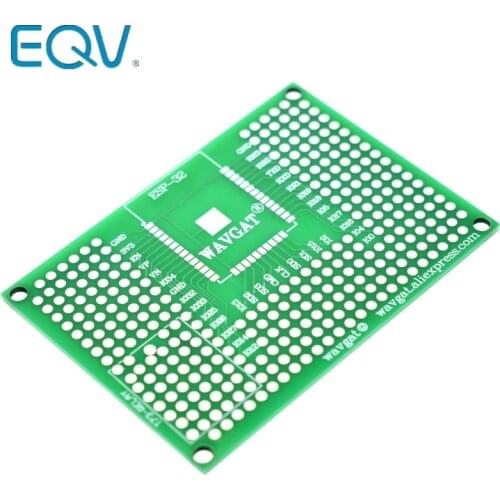 5x7CM Double Side Prototype PCB Board Breadboard Protoshield For Arduino Relay ESP8266 WIFI ESP-12F ESP-12E ESP32 ESP32S