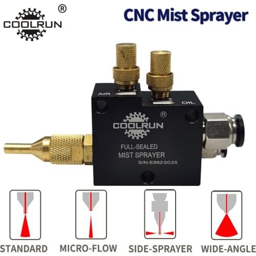 Mist Coolant Lubrication Spray System Unit Mist Cooling Sprayer CNC Lathe Milling Drill Engraving Sawing Machine Tool