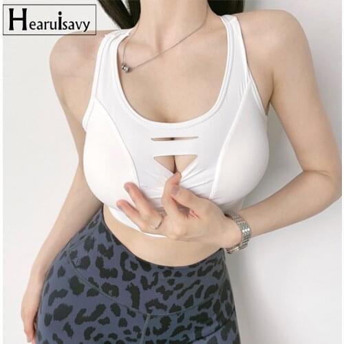 Sexy Hollow Breathable Sports Bra Suitable For Womens Gym Running Exercise Shockproof Vest Absorb Sweat Large Size Underwear