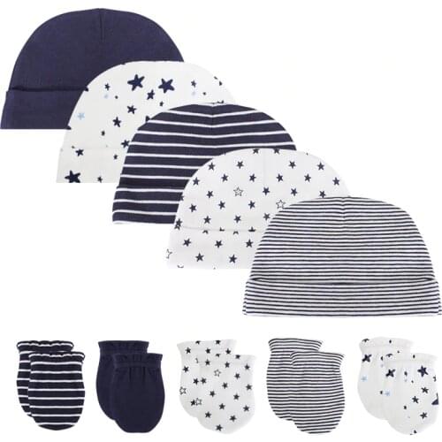 New Baby boy girls hat +kids gloves newborn photography props Cotton infant Cap Summer accessories ,baby clothes