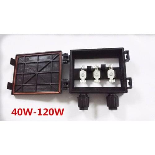 40W - 120W Solar Junction Box waterproof IP65 for Solar Panel connect PV junction box solar cable connection with diode