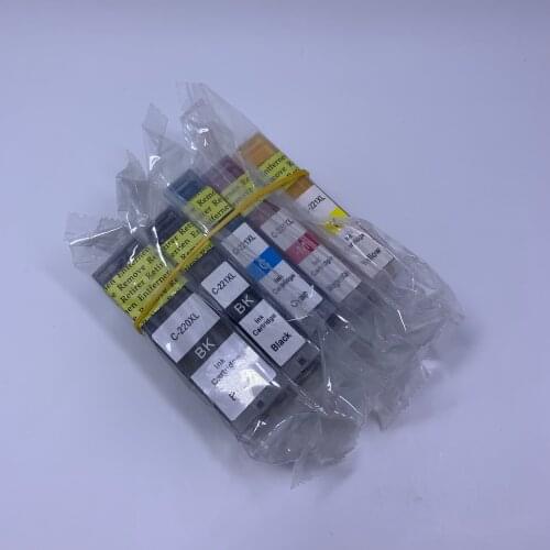 YOTAT 5pcs Compatible ink cartridge PGI-220 CLI-221 for Canon Pixma MP540/MP550/MP560/MP620/MP630/MP640/MP980/MP990/MX860/IP3600