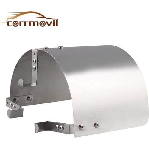 Universal Stainless Steel Car Sport Air Filter Cover Heat Shield Car Cold Air Intake Cone China Air Express For 2.5"-5" Neck