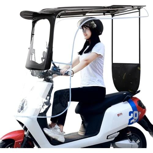 High Quality Thickened Canopy Motorcycle Canopy Umbrella Awning Waterproof Umbrella Sun Block Rain Shield For Electric Car