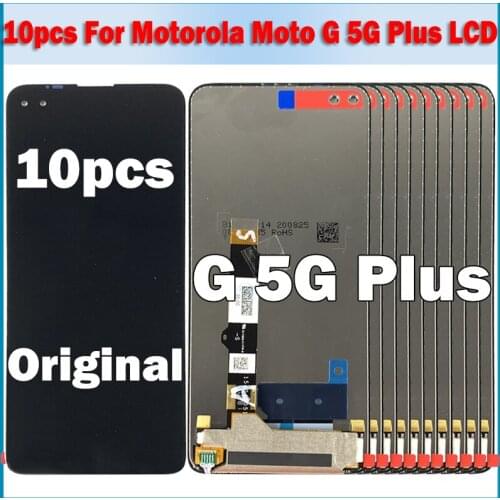 10pcs/lot Original For Motorola Moto G 5G Plus LCD Display Touch Screen Digitizer Assembly Replacement For moto G 5g plus lcd