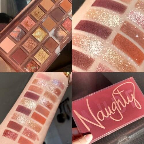 18 Color Eye Shadow Earth Color Matte Pearlescent Shiny Glitter Pigment EyeShadow Makeup Palette Waterproof Cosmetic TSLM1