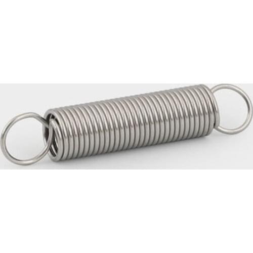 2Pcs 304 1.0*10*L 1.0mm Stainless Steel Dual Hook Small Tension Spring Accessories Wire Dia 1.0mm Outer Dia 8mm Length 30-150mm
