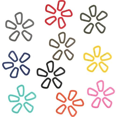 5Pcs Outdoor Carabiner D-Ring Key Chain Clip Hook Camping Plastic Buckle for Quickdraw, Travel Backpack, Bottle Holder