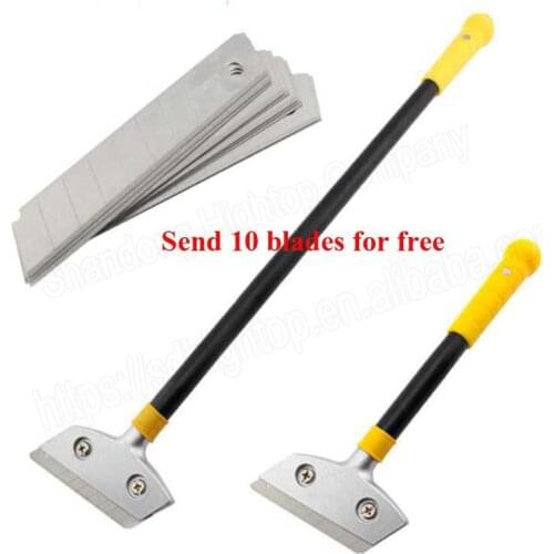 Free shipping Cleaning shovel pipe handle blade glass scraper Stripping Tool Floor Tile Adhesive Removal Mini Shaver