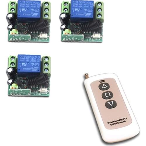 DC 12V 24V Wireless Remote Switch Remote Control Switch Mini 1CH 10A Relay Receiver Teleswitch 315Mhz / 433Mhz