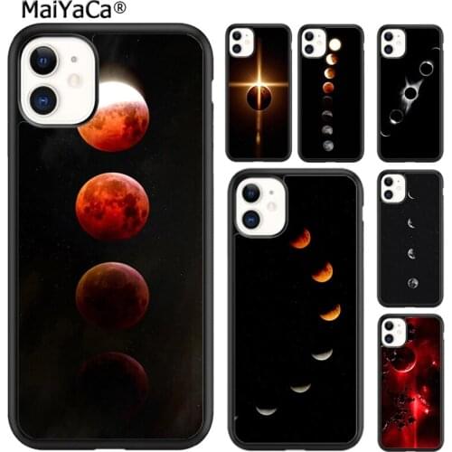 MaiYaCa Moon Space Lunar Eclipse Planet Phone Case For iPhone 5s SE 6 6s 7 8 plus X XR XS 11 12 pro max Samsung Galaxy S8 S9 S10