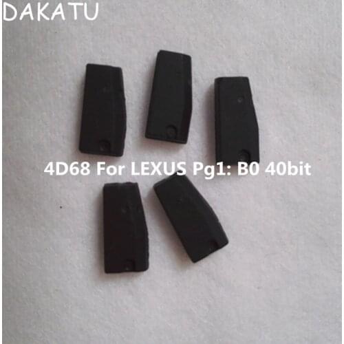DAKATU 4D68 transponder chip for Lexus Toyota Prado Transponder Chip 4D68 4D:68 for Myvi Daihatsu Car Key chipPg 1:B2,52 40bit