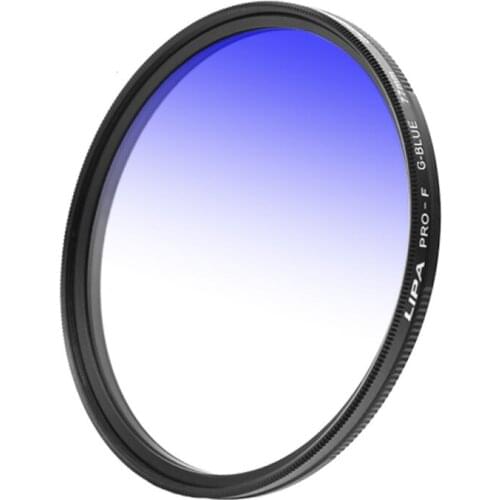 Gradient Blue Round Color Gradient Lens Set SLR Camera Effect Filter Gradient Blue Sunset Lens