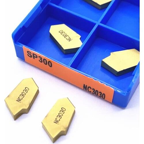 Tungsten Carbide SP300 NC3030 Grooving Carbide Inserts CNC Lathe Cutter turning tool Parting and grooving tool Parting off