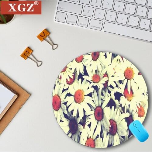 XGZ round leaf oil painting small mouse pad 220X220, 200X200, suitable for/game/office tablet computer student game decoration