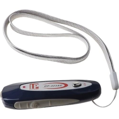 Mini 2 in 1 UV Currency Money Note Detector Checker With Lanyard New