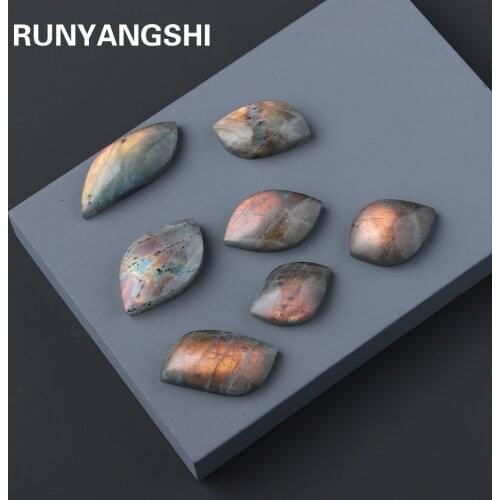 Natural crystal stone labradorite Golden light Healing labrador feldspar Following shape Gemstone crafts for Jewelry Making