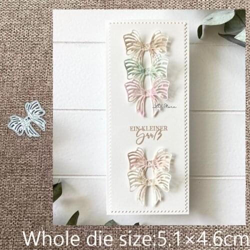 New Design Craft Metal stencil mold Cutting Dies bow tie decoration scrapbook die cuts Album Paper Card Craft Embossing