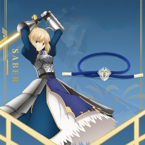 Wholesale Bulk Official Fate/Stay Night Saber Charm Kid Bracelet Girl Luxury Jewelry For Men Women Couple Boho Bangle Bracelet